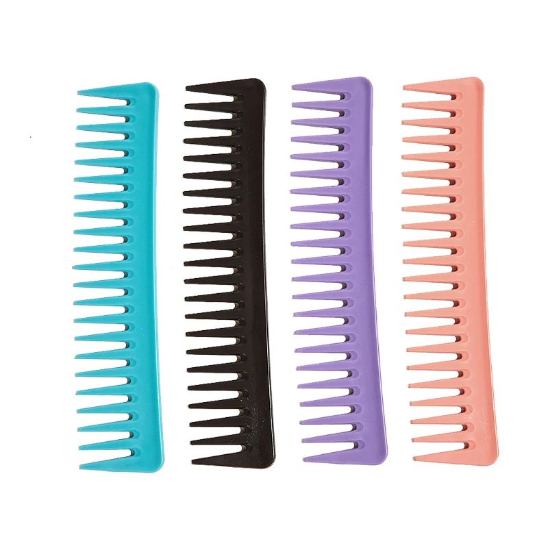 

Color wide tooth comb color men and women oil comb hair cutting comb hairdressing tools