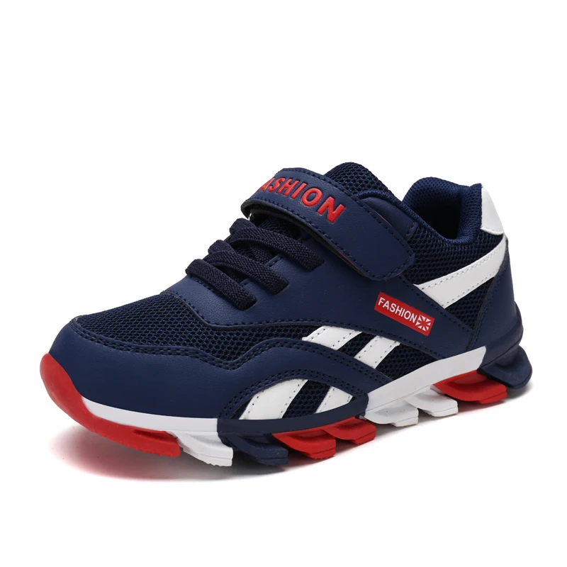 

Turkish Made Breathable Sneakers Navy Blue Sport Shoes For Kids, Optional