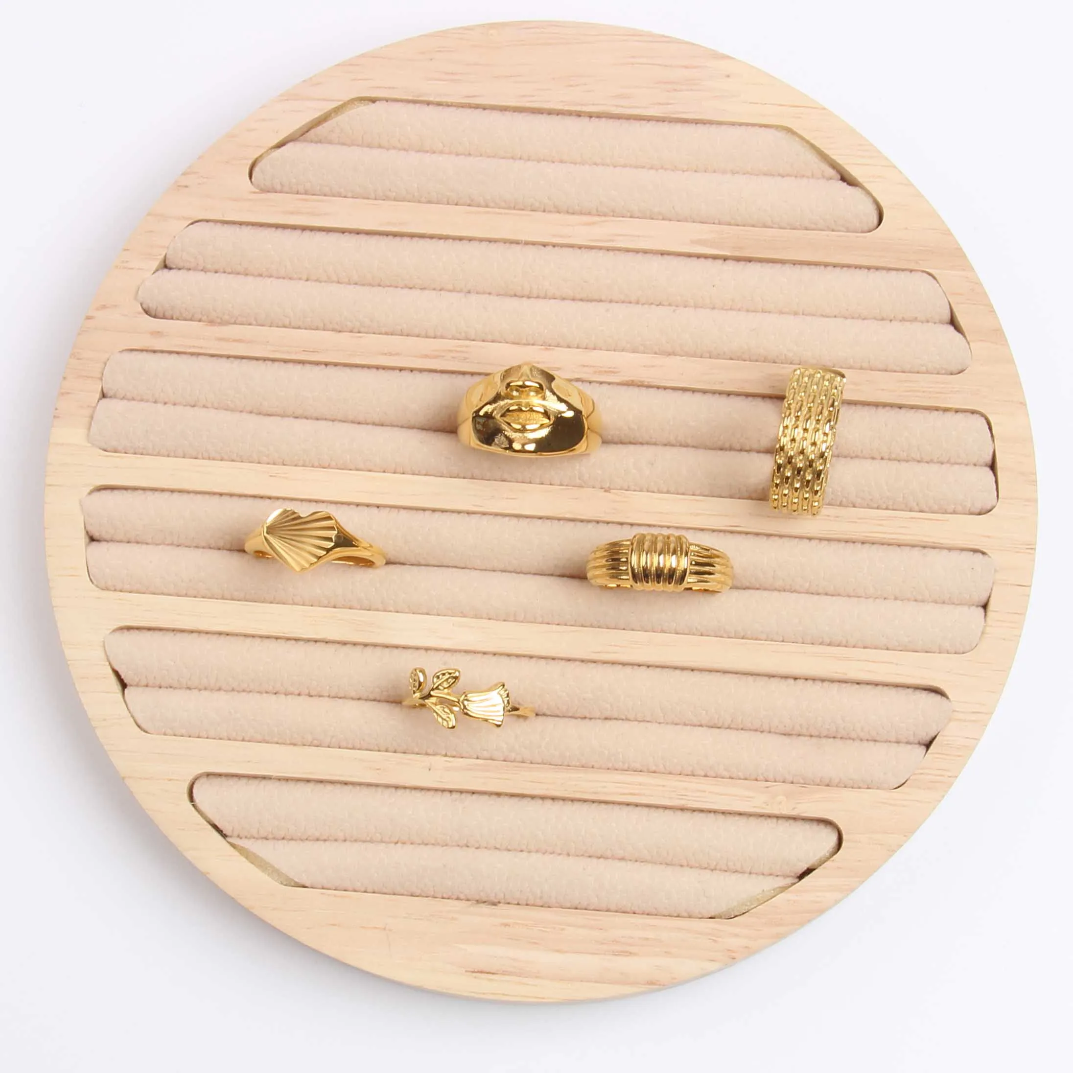 

2021 Best Selling Factory Outlet Face Heart Rays Rose Watch Strap Knot Stainless Steel 18k Gold Rings