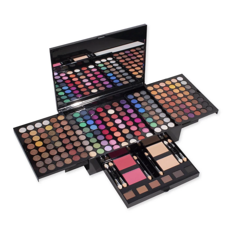 

big eye shadow plates 194 color set full square eye shadow pallet with logo 3d printing