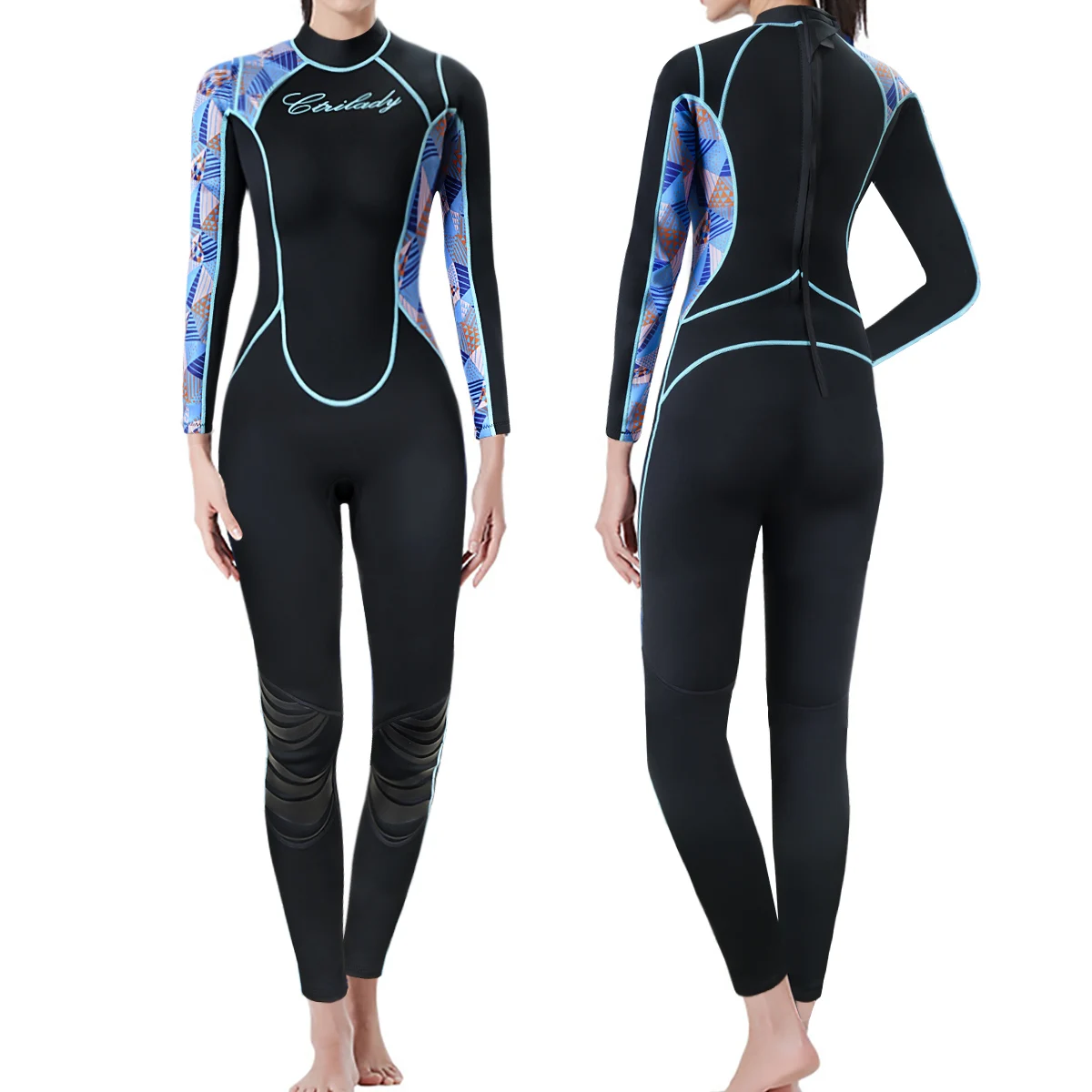 

Women Diving Suit Neoprene One Piece Long Sleeve Full Body Wetsuit for Diving Surfing Swimming Wetsuit