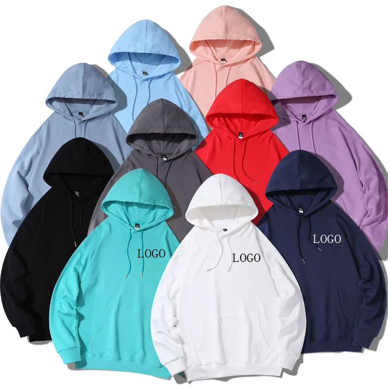 

sudaderas Hoodies coat Cotton Sweatshirt set custom Logo Oversized Unisex Sweatshirts blank plus size pullover women's Hoodie