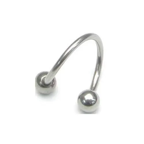 

G23Titanium sprial barbell body piercing jewelry, As your requirement from color chat