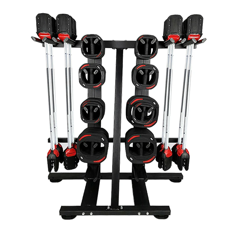 

Adjustable PU Rubber Weights Plate Crocodile Mouth Barbell Set