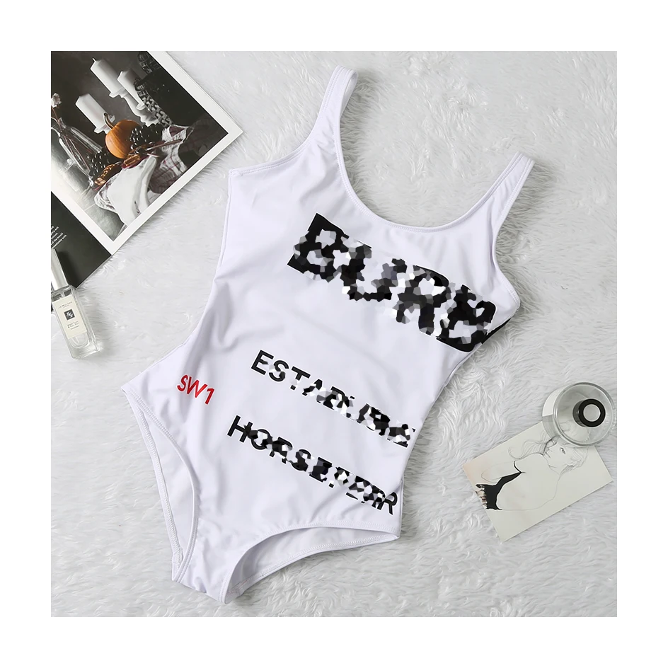 

OEM 2021 bur*berry swimsuit maquina de lavar roupas famous brands designer bikinis swim suits 2021 burberryeing, Solid