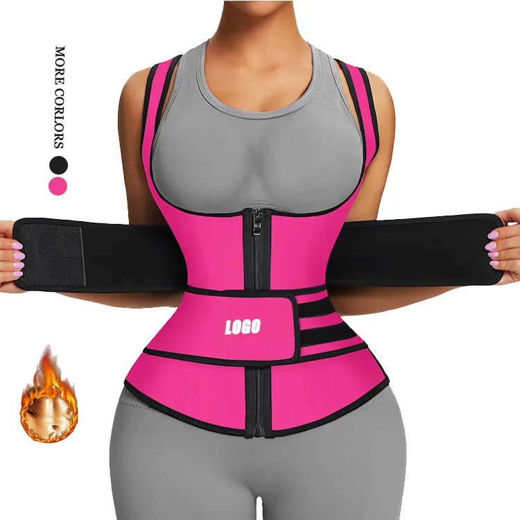 

Adjustable Waist Belt Vest Womens Shaper Wear Waist Slim Trainer VEST, Black/nude corset