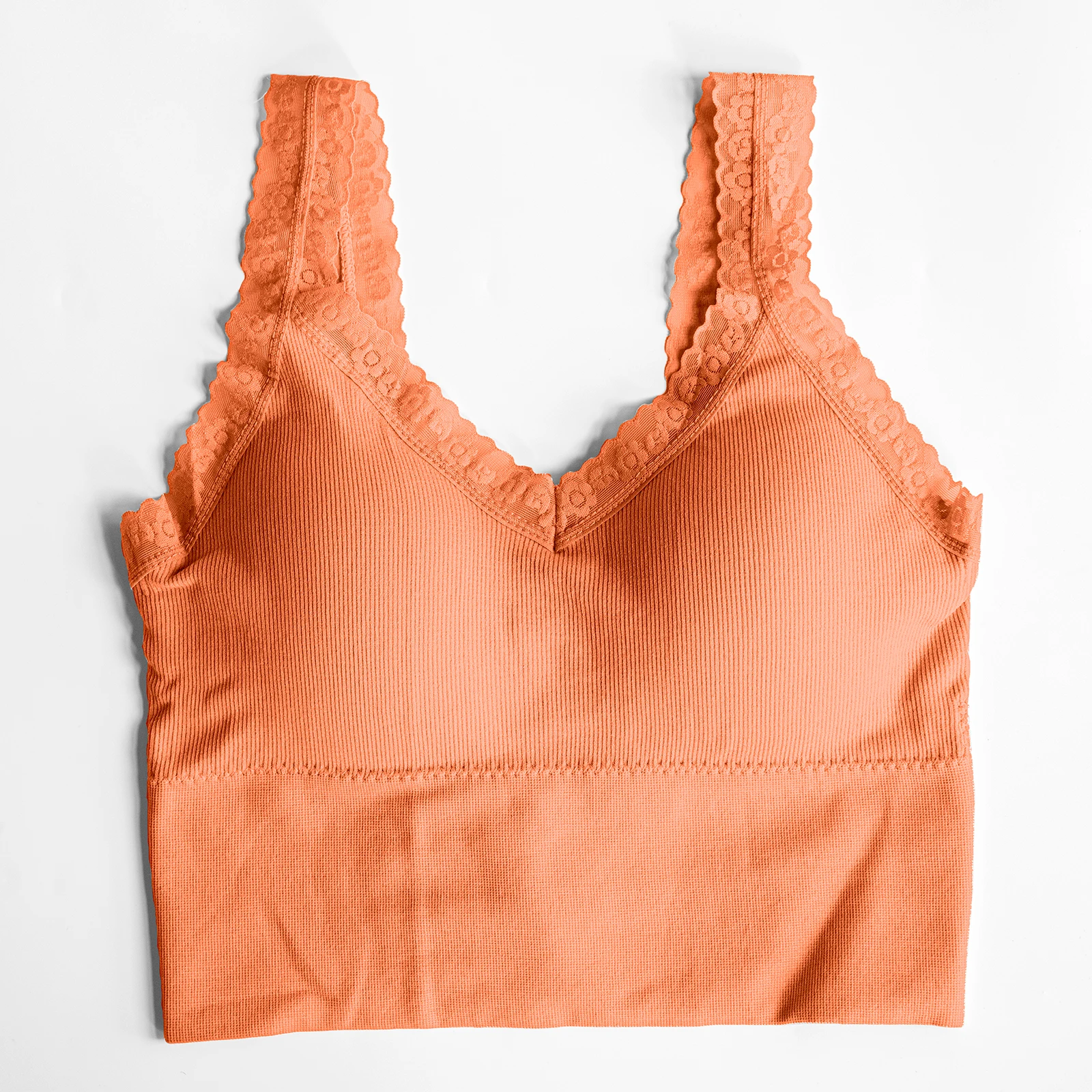 

Wholesale high quality tube top Latex bra vest style sleep bra seamless fitness yoga sports underwear