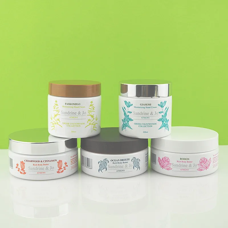 2oz 4oz 8oz 16oz Plastic PET Body Scrub Body Butter Body Cream Plastic Shaving Cream Cosmetic Jar