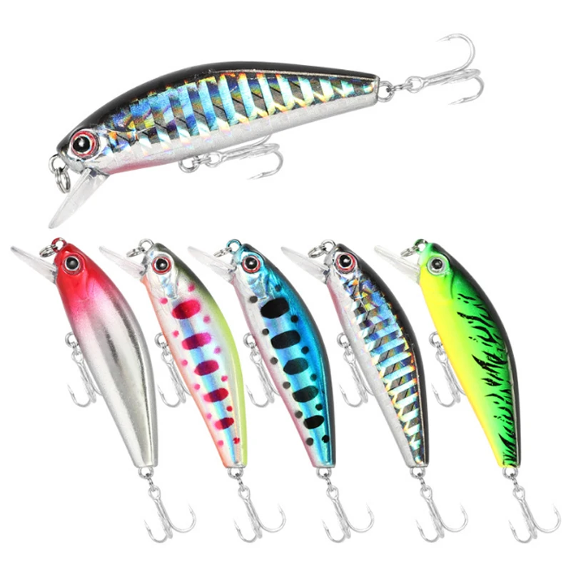

Jetshark Middle and High-End Market Fish Bait 6.5g/55mm Wonderful Color Painting Sinking All Depth Minnow