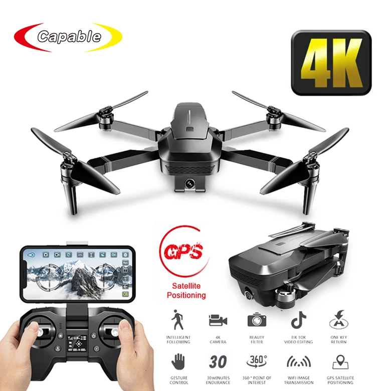 

5G Wifi FPV drone with camera 4K drone GPS 50 Times Zoom ESC flycam ufo Brushless Motor 28min long range RC selfie Dron vs SG906