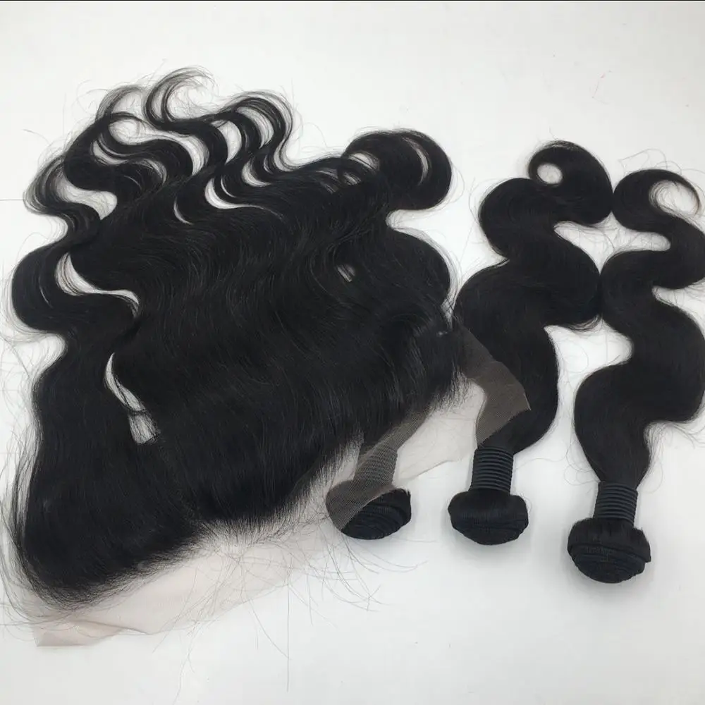 

Top Quality Cuticle Aligned Raw Virgin Hair HD Lace Frontal with Bundles Super Fine HD Lace Frontal with Hair Wefts