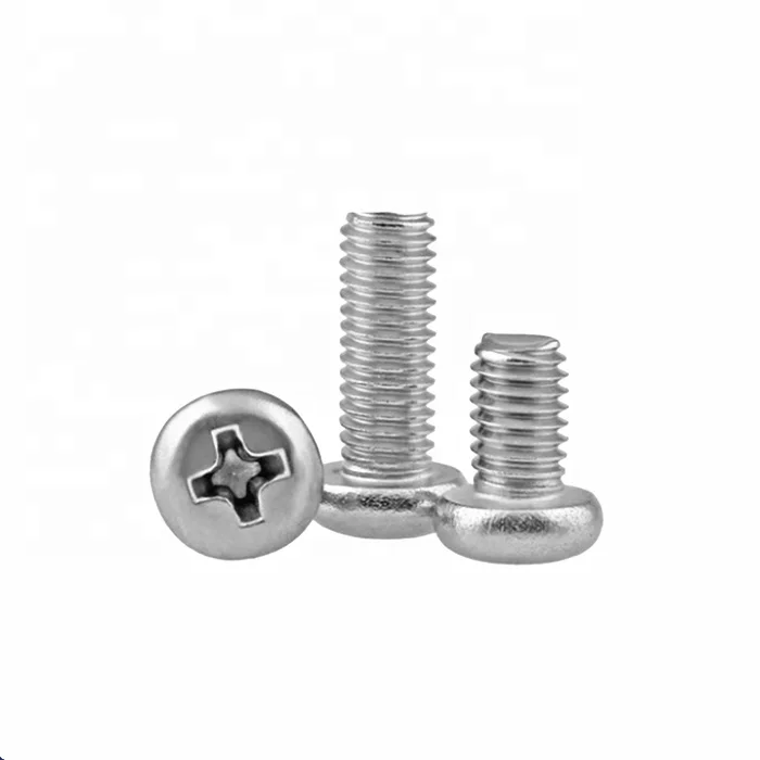 
DIN 7985 SS Cross Recessed Raised Cheese Head machine Screw 