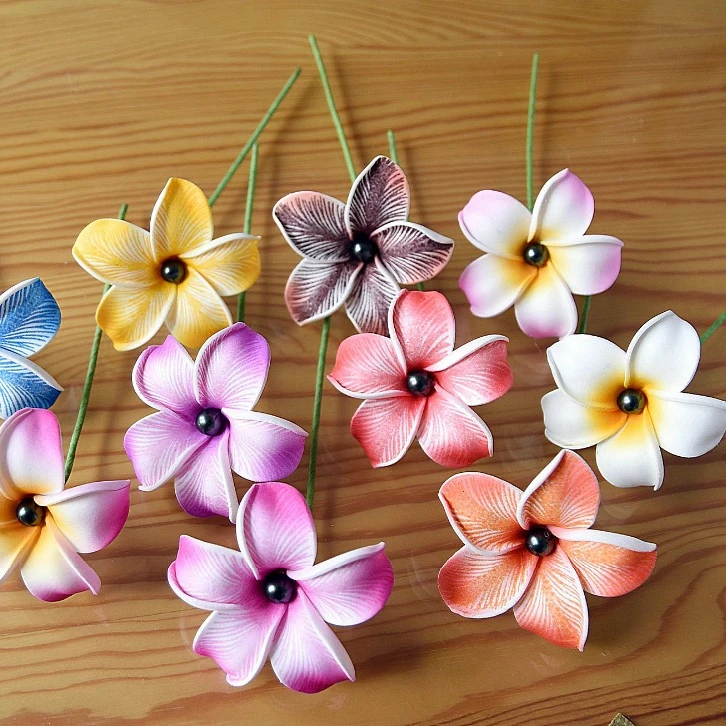 

China Professional Manufacture F0015-3 8color  Hawaii Foam Flower Pick