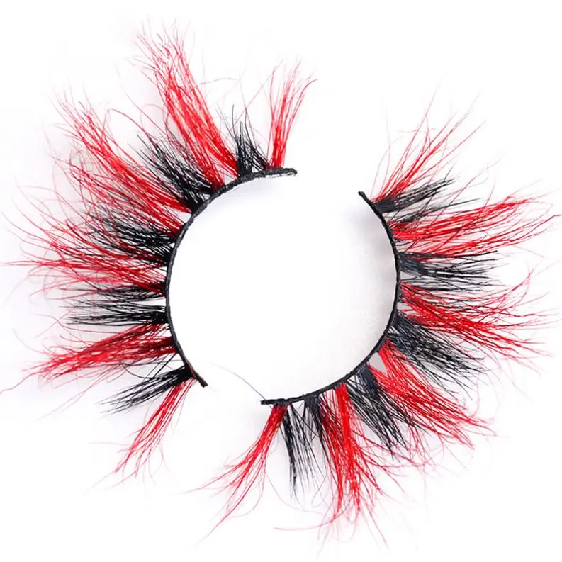 

Factory Direct Faux Pink Mink Cheap Colored Eyelashes Lashes, Colorful color