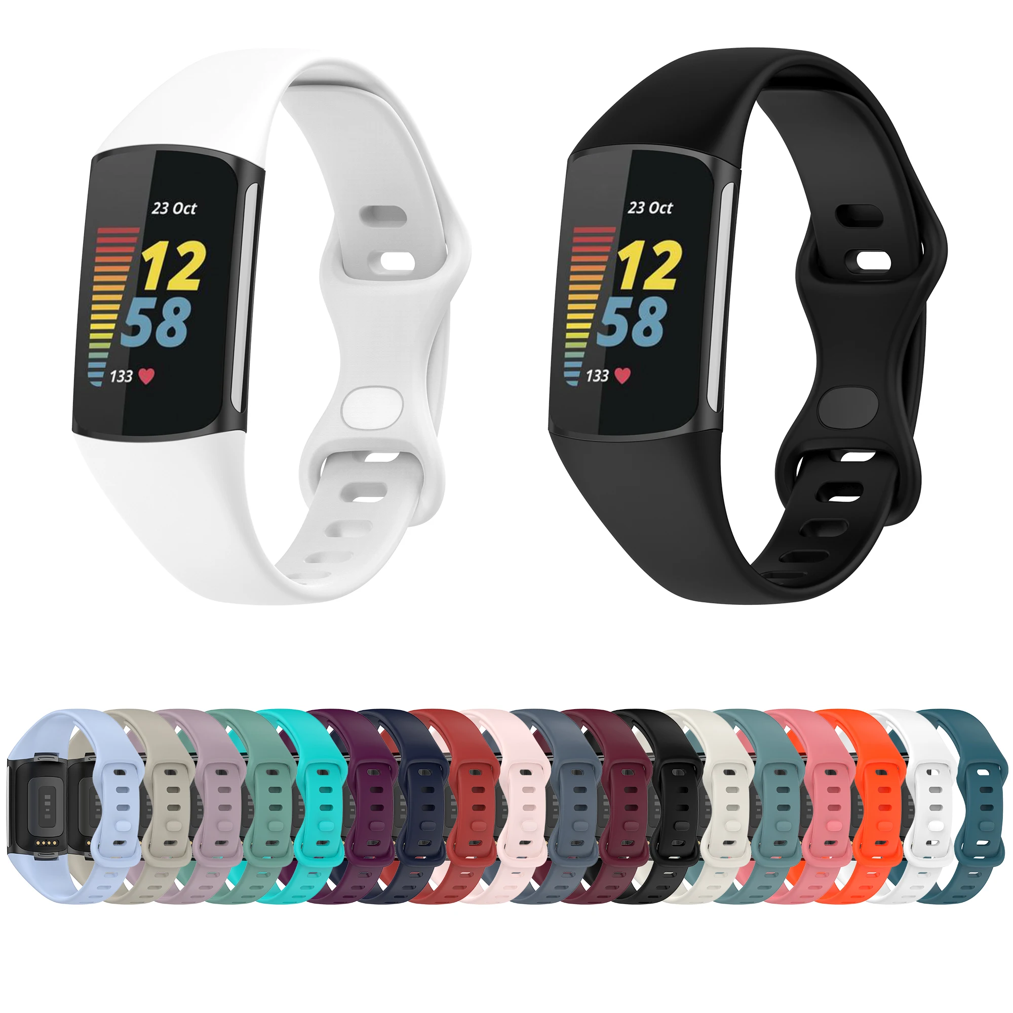 

High Quality Watch Strap For Fitbit Charge 5 Bracelet Sport Watch Bands Silicone Wristband For Fitbit Charge5 Accessories