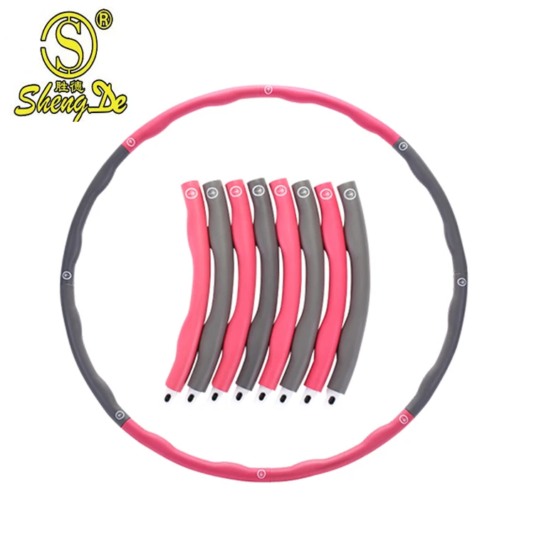 

Wholesale Red Circle Hoola exercise Ring for Adult 8 Section, Customized
