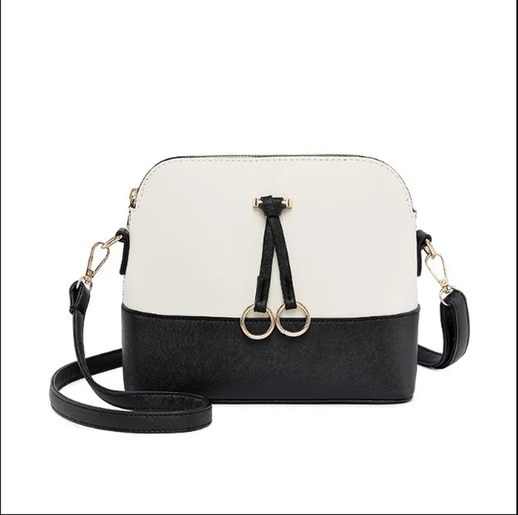 

Korean fashion trend wild handbag Shell bag cross pattern pouch Shoulder Messenger Bag, Multi