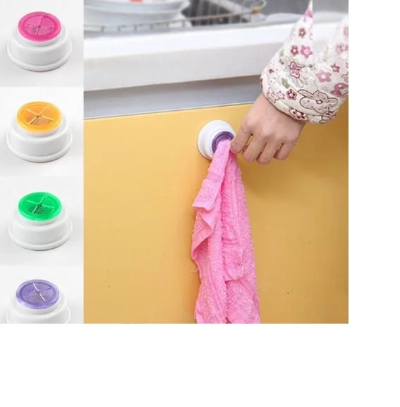 

Convenient Kitchen Storage Hooks Washing Cloth Hanger Rack Towel Holder Sucker Wall Window Bathroom Tool Random Color
