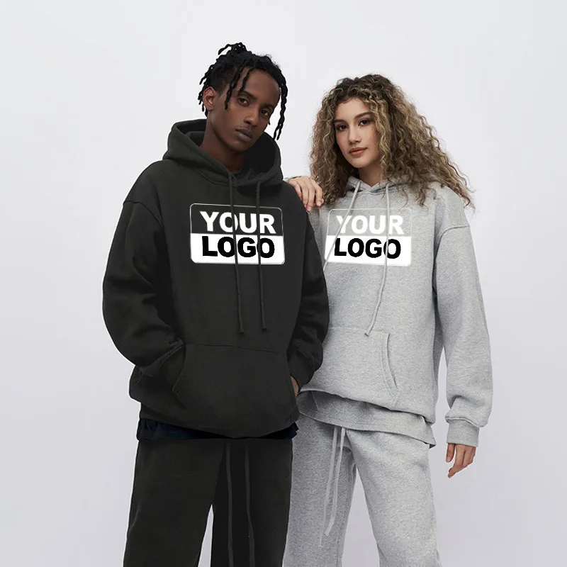 Plain Heavyweight Cotton Fleece Hoodie