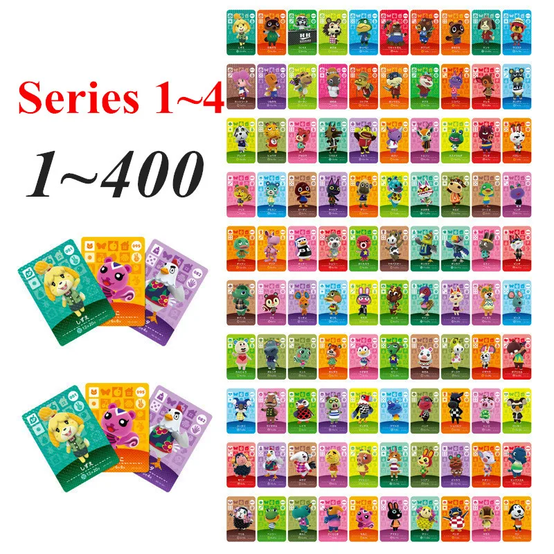 

Series 1 2 3 4 (1 to 400) Animal Crossing New Amibo Switch Games NFC Amiibo Card Set/, 400 free to choose