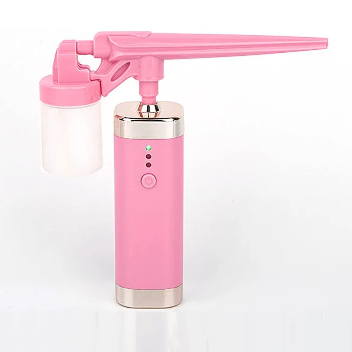 

Handheld Beauty Device Portable Airbrush Compressor Skin Moisturizing Face Nano Mister Facial Oxygen Spray Gun Airbrush, Red/pink/white