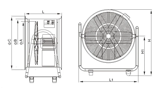 Condenser Axial Fan Motor for Refrigerator Axial Fan 220V/380V Blowing Suction Condenser Fan Motor