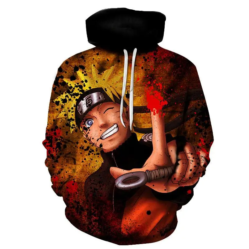 Naruto Hoodie 3d Printed Harajuku Japanese Anime Men's Hoodie Male ...