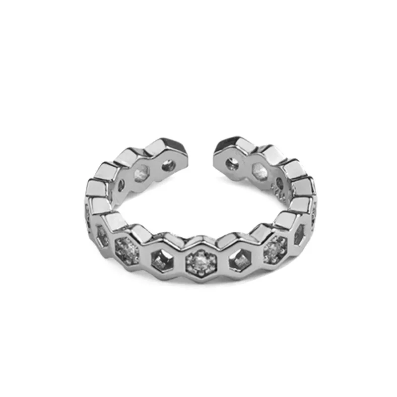 

New Style Women's Ring Inlaid with Zircon and Golden Temperament