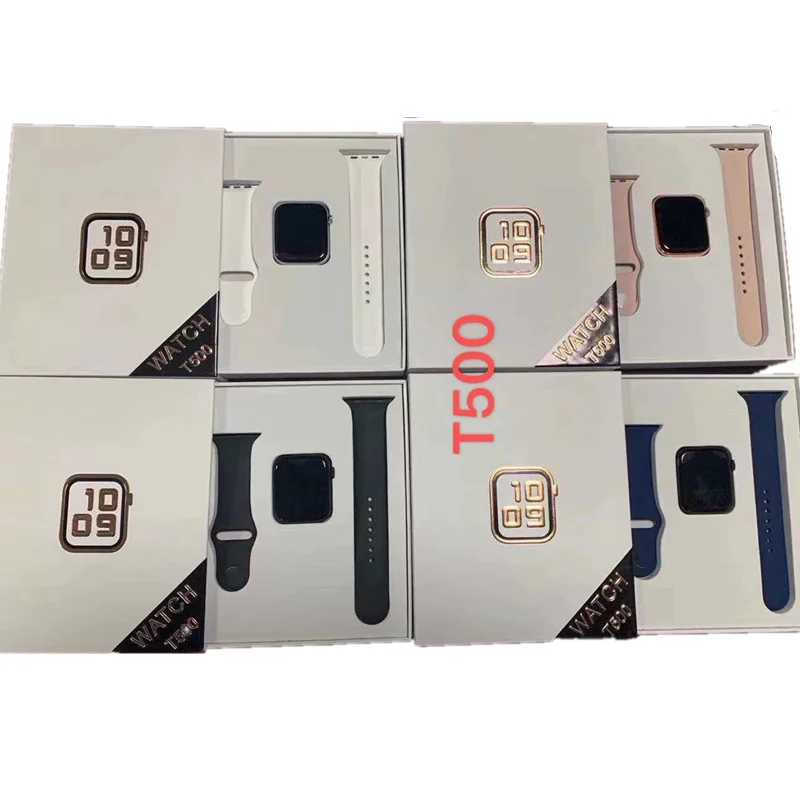 
Factory Hot sale Reloj Inteligente T500 Smart Watch 2020 Spanish Smartwatch T500 T500 PLUS Series 6 hiwatch T500  