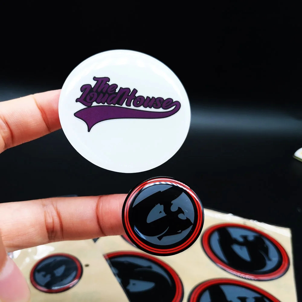 Customized Waterproof 3d Epoxy Resin Domed Labels Decals Sticker Labels