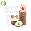 Ecology functional wooden christmas decorations with different size