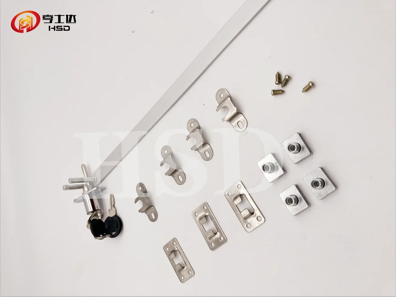 288 Furniture Lock With Long Ruler Office Desk Lock Unit Side Zinc