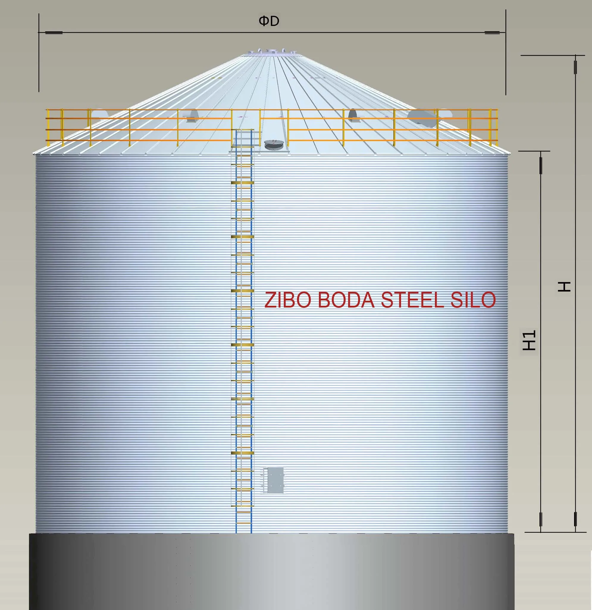 Flat Bottom Steel Silo For Grain Storage/good Price Of Steel Silos