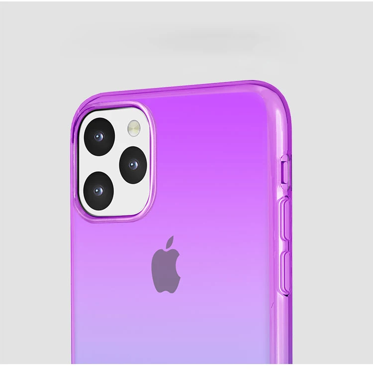 Wholesale In Stock For iphone 11 Two-color Gradient Ultra-thin Tpu Cell Phone Case