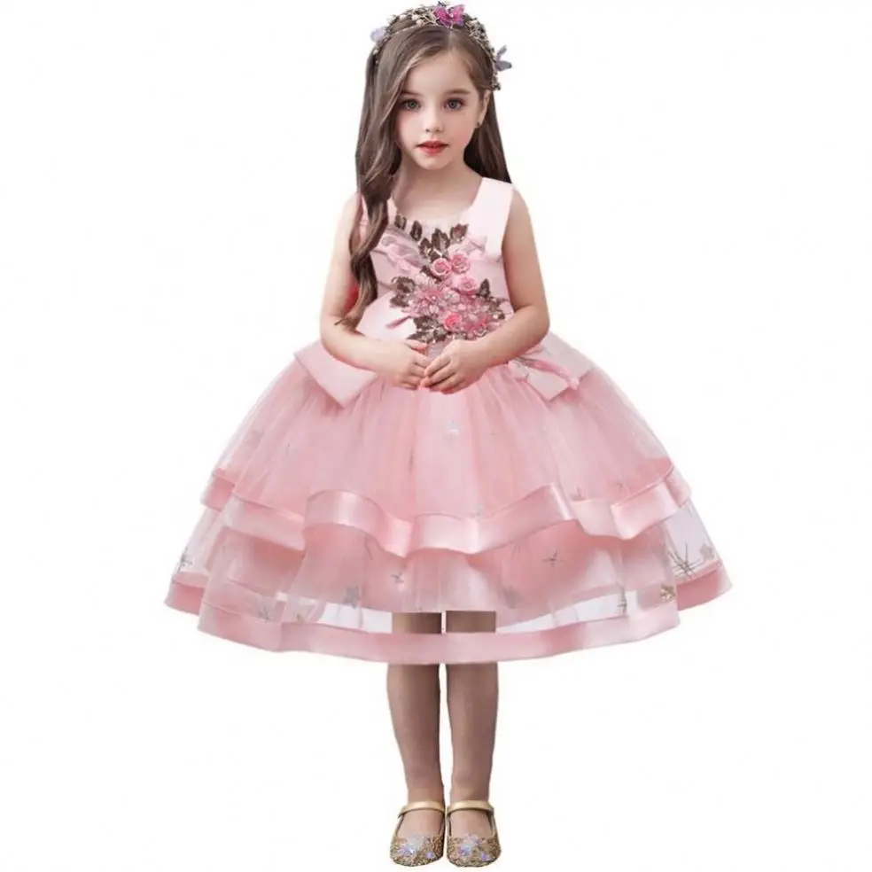 

New Arrive Princess Flower Girl Dress Summer Wedding Birthday Party Kids Dresses