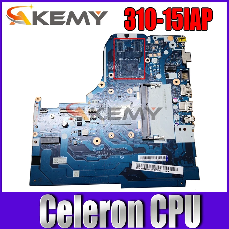 

310-15IAP motherboard mainboard For ideapad 80TT CG414 CG514 NM-A851 With Celeron CPU 100% fully tested