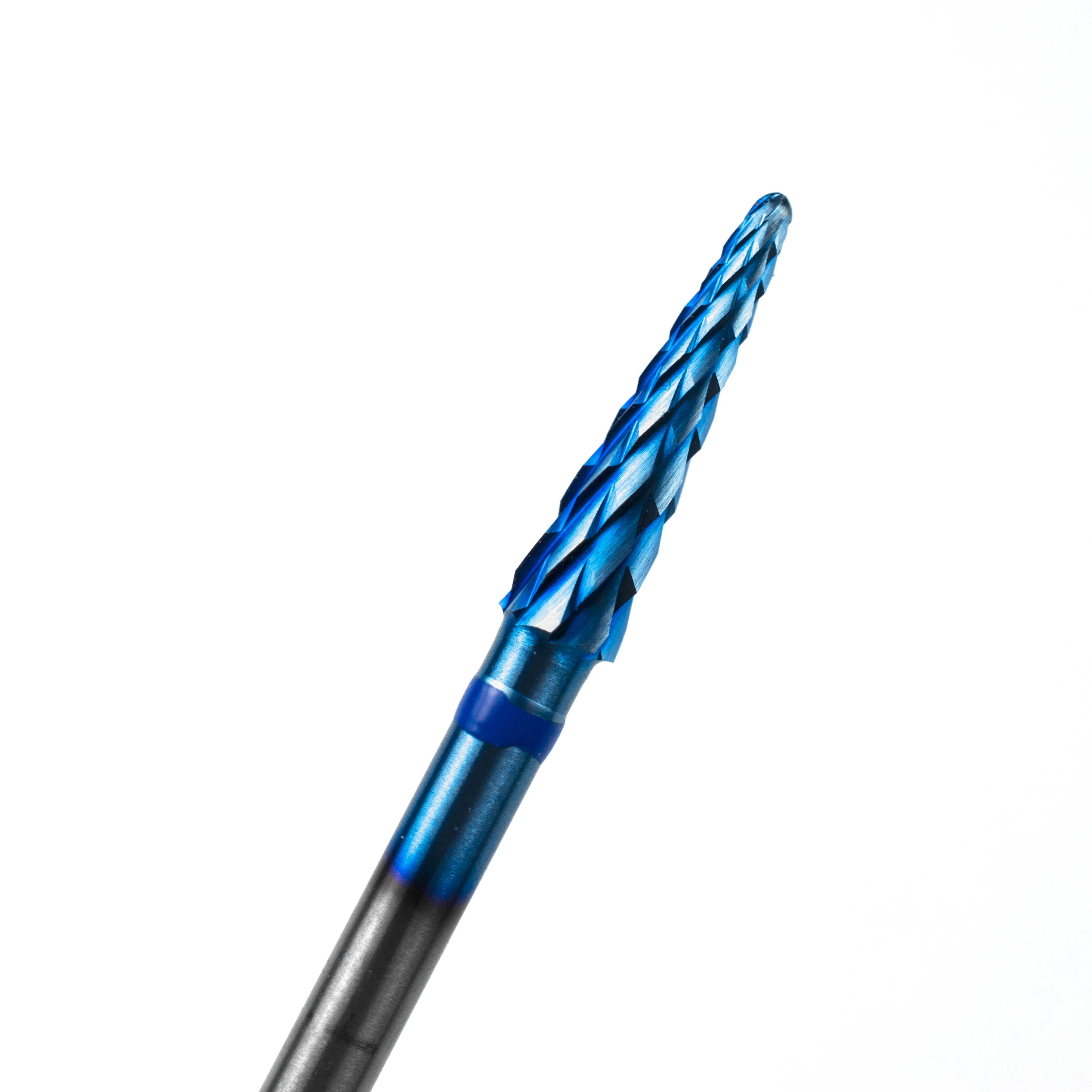 

Customized Logo Straight Edge with Spiral Cut Carbide Nail Drill Bit Tungsten Steel For Nail Art Nail School Pedicure Tool, Purple/blue/original