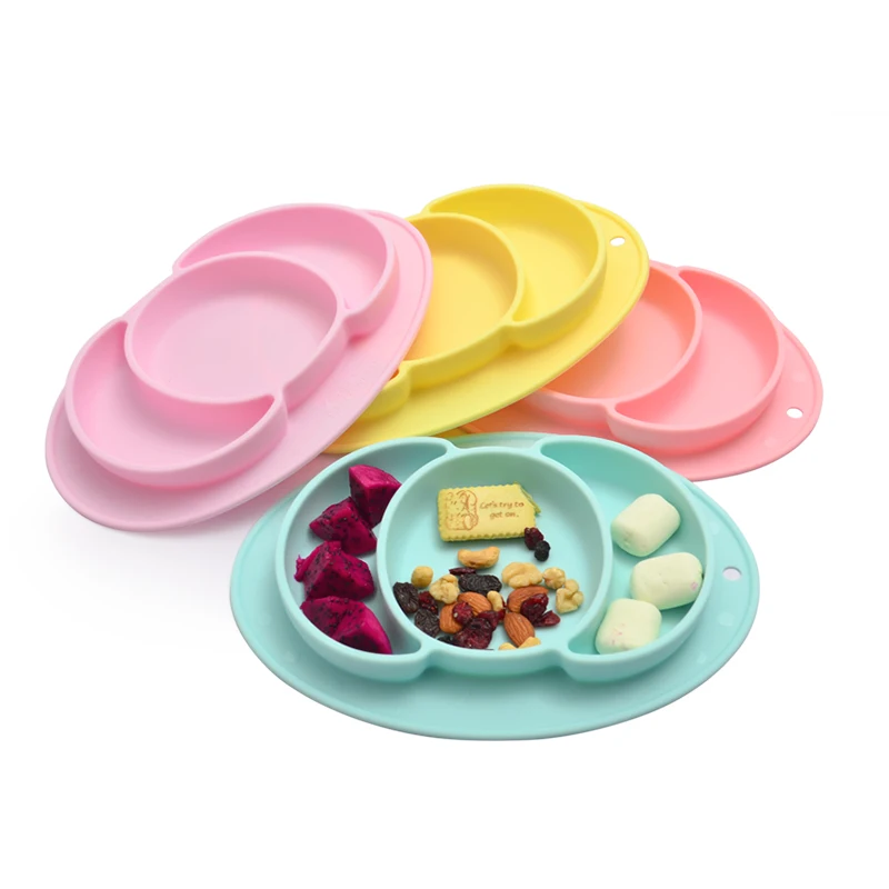 

Food Grade Silicone Split Children's Suction Baby Kids Anti-scalding Kids Silicone Tableware, Customized