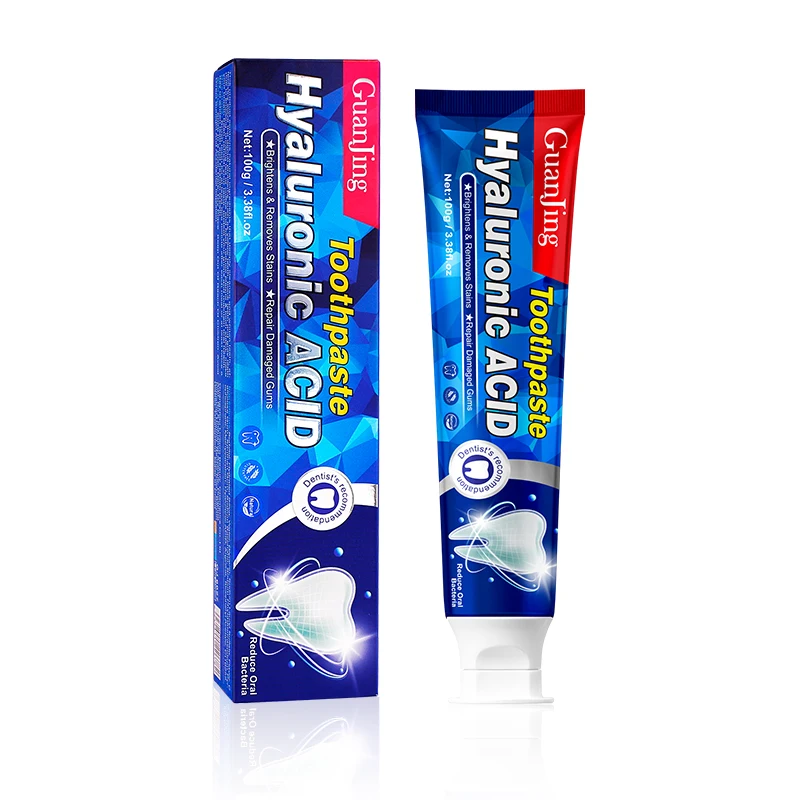 

GuanJing New 100g Natural Organic Hyaluronic ACID Toothpaste For Brightens And Removes Stains