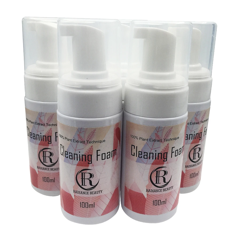 

Wholesale Private Label Eyelashes Foaming Brush lash Extension Shampoo wash cleaner foam
