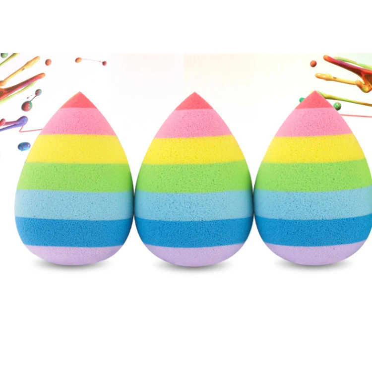 

Wholesale facial sponge /Facial beauty makeup sponges of rainbow beauty sponge