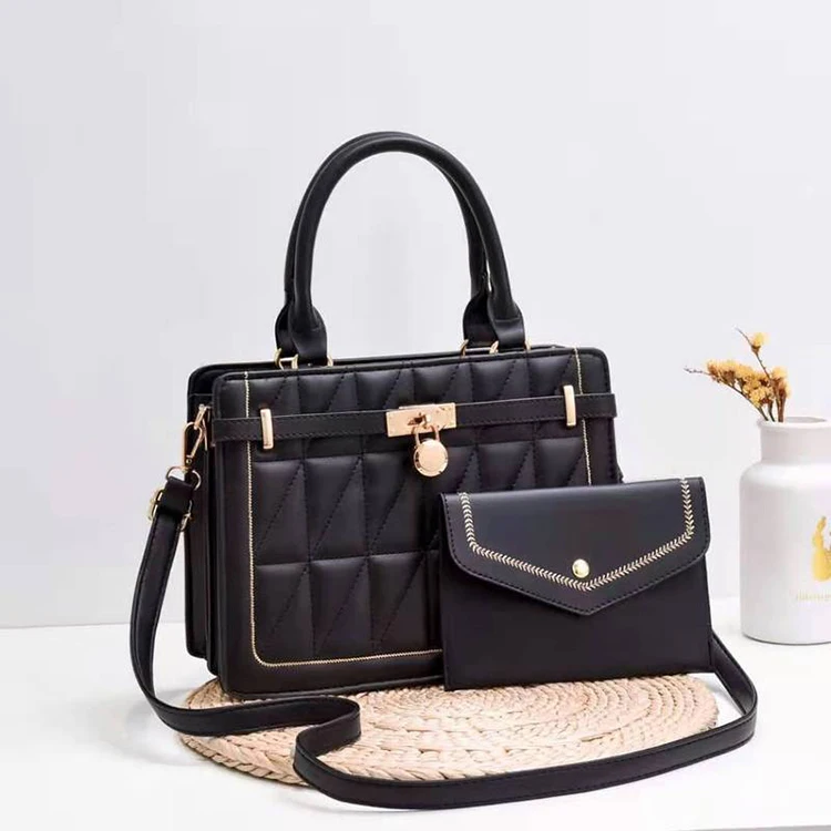 

CB477 Wholesale new style big capacity luxury business style lady fashion black bags women handbags 2021