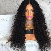 

Glueless Full Lace Wig Transparent Swiss Lace Virgin Human Hair Wigs Brazilian Kinky Curly Lace Wig Pre Plucked for Black Women