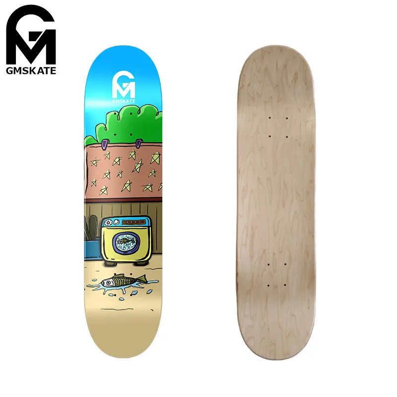 

Wholesale 7 Ply Canadian Maple Skateboard Decks with Customize Size