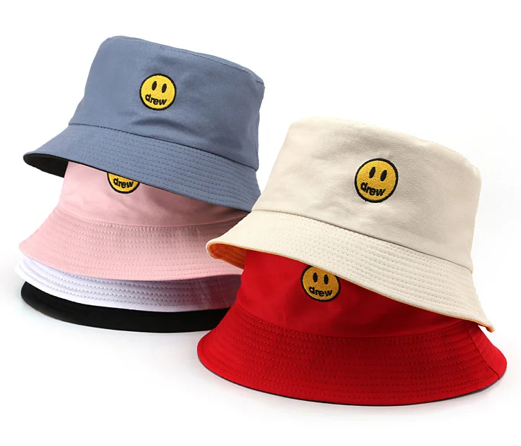 

INSTOCK wholesale custom logo bucket hats embroidery reversible seau chapeau avec logo personnal chapeau de pecheur bob, Many