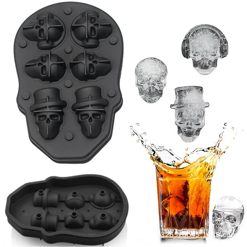 

Silicone ice ball mould jelly pudding silica gel ice pop lid resin mold skulls silicone ice cube trays