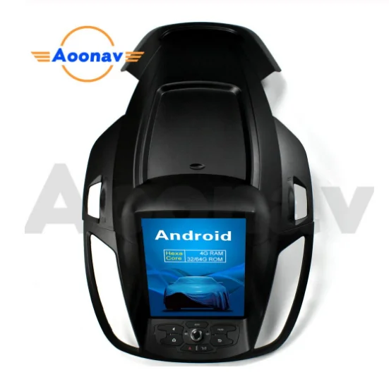 

AOONAV 4*60W Out Power for Ford kuga 2013-2018 10.4 inch Multimedia player car GPS radio DVD player Tesla style car video, Black