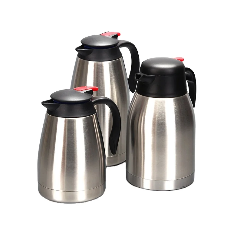 

Factory Supply Large Capacity 1.2L Double Walled Thermos Vacuum Carafe Stainless Steel Coffee Pot for Cold Hot Water Bottle, Customized color