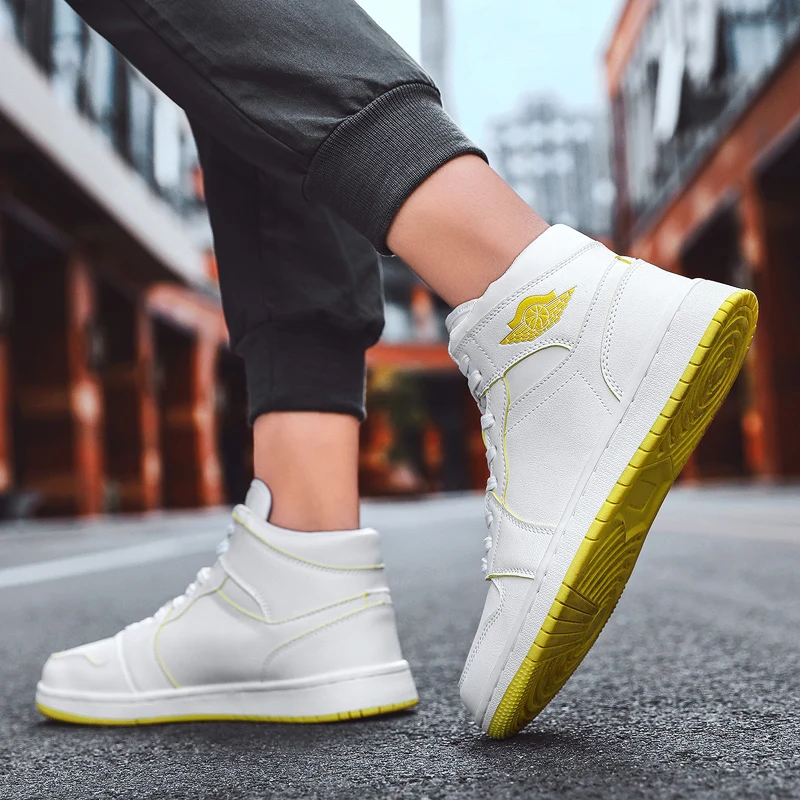 

Fashion High Quality Men Sport Shoes Pu Leather Unisex White Sneakers Women Sepatu Basket Af1 Sneakers