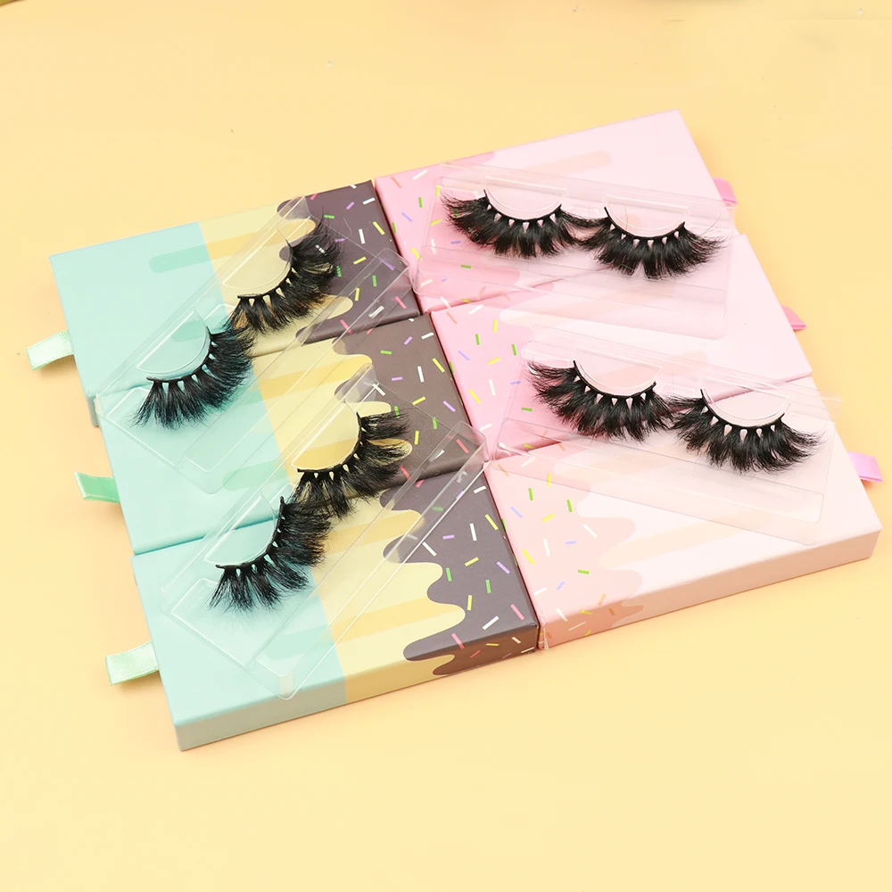 

2021 new product worldwide delivery private label wholesale free sample natural length 3d mink lashes, Black